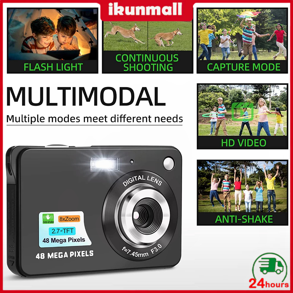 [ORIGINAL] Digital Camera Digicam Kamera Pocket 48MP 1080P Kamera Mini / Kamera Saku Model Retro Kamera digital pocket