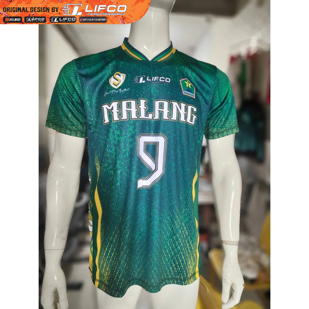 JERSEY VOLLEY BALL ORIGINAL LIFCO  -MALANG-HIJAU (TIDAK BISA REQUEST NAMA DAN NOMOR)