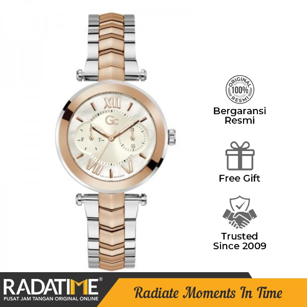 Jam Tangan Wanita Guess Collection Gc Illusion 100% Original -Rose Gold Y92001L1MF