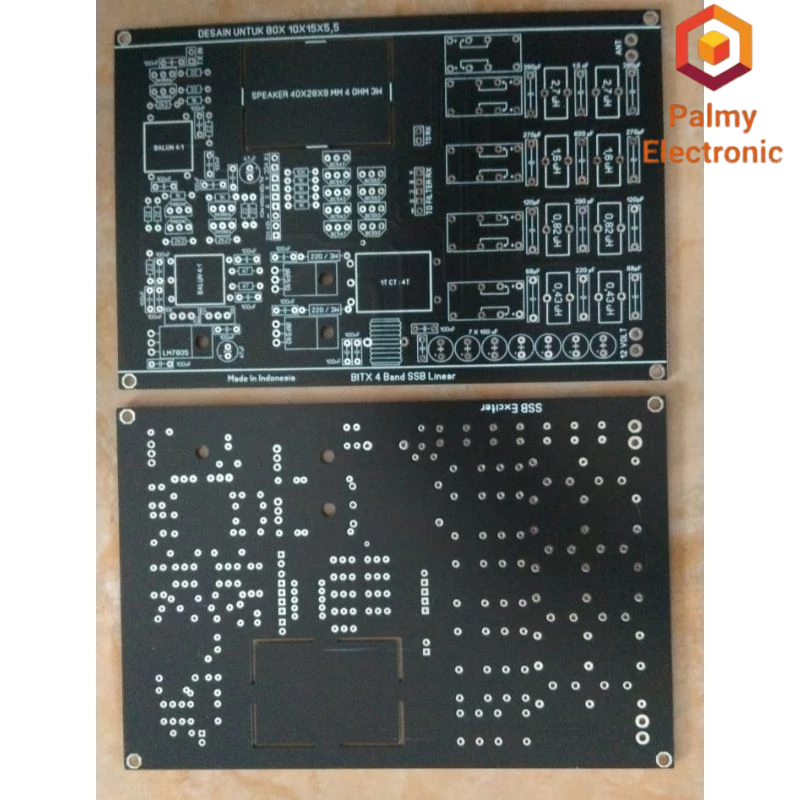 PCB Bitx HF linear Amplifier dengan low pass filter 4 band