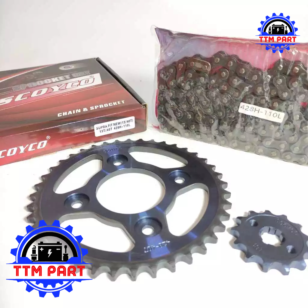 GEAR PAKET BAJA  HONDA SUPRA FIT NEW PNP - KARISMA - REVO OLD FIT ABSOLUTE ABS - BLADE OLD NEW (40T 