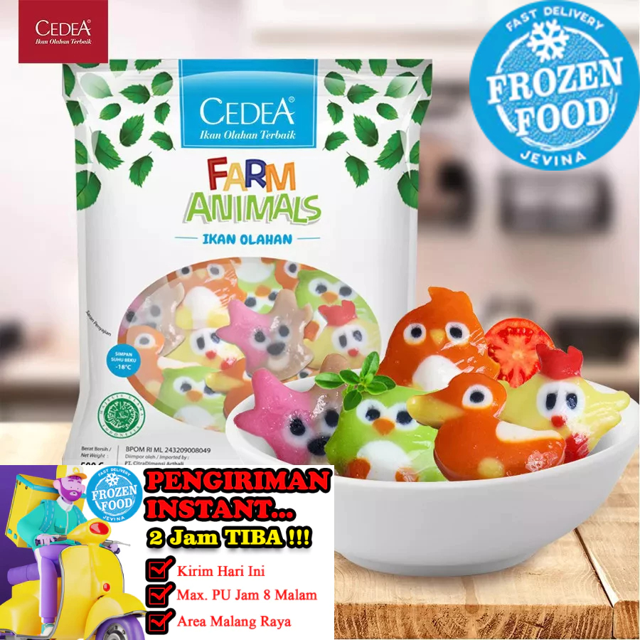 

Cedea Farm Animals 200g (Olahan Ikan)