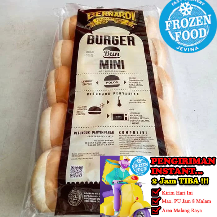 

Bernardi Roti Burger Bun Polos Kid's 620g Isi 20