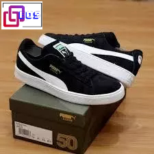 Sepatu Sneakers Grade Original Unisex Puma Trainer Suede klasik XXI Sneakers Pria Black- White