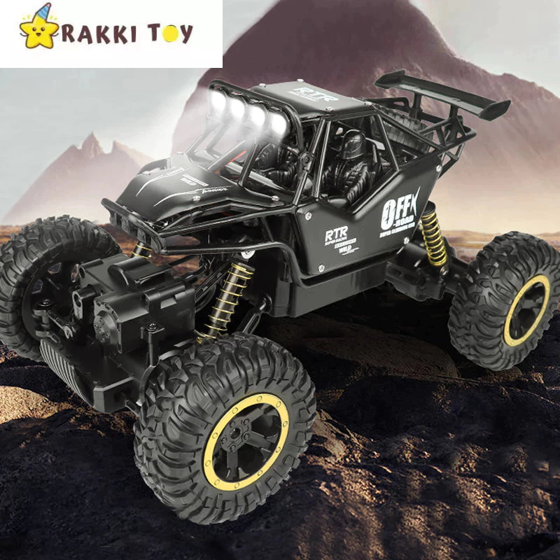 Mainan Mobil Remote Control Besar 4WD 1:16 RC Mobil Offroad Jumbo Bahan Alloy 2,4GHZ Lampu | Mobil O
