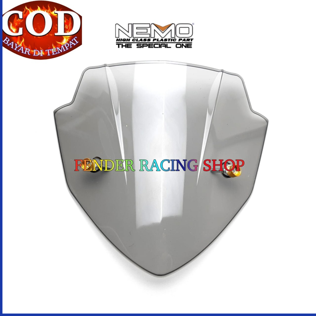 Visor New Cb150R Facelift NEMO Bonus Baut Visor 2 Pcs - Visor Cb150 R New Merk NEMO - Visor Ncb150R 