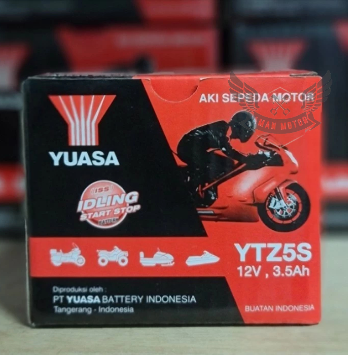 Aki Motor Vario 110, Mio Soul Gt, Beat, Vixion Yuasa Ytz5S Aki Kering