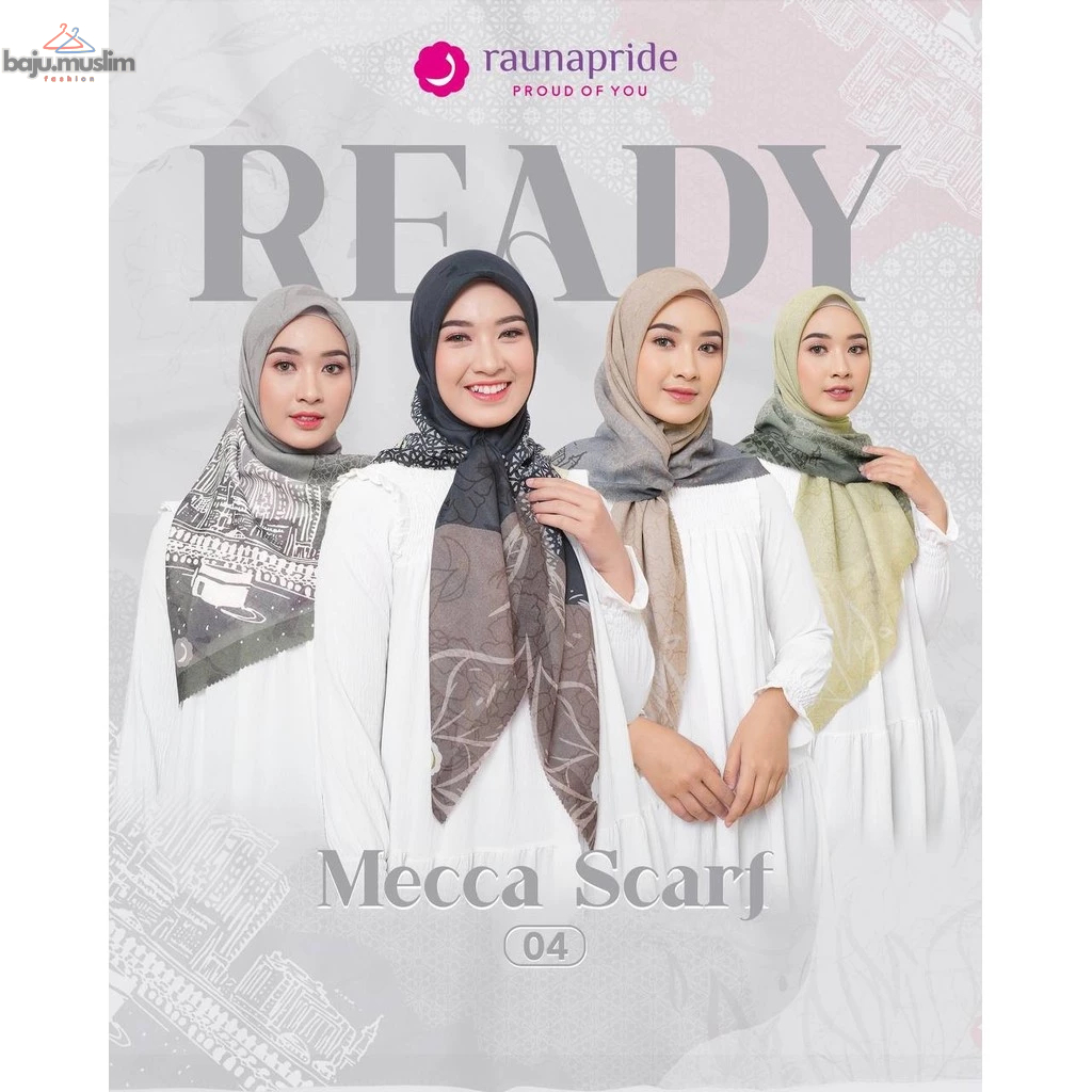 RAUNA | Hijab Segi Empat Mecca Scarf by Rauna