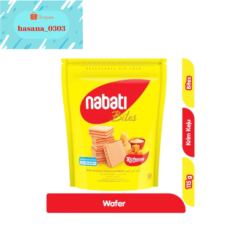 

Nabati Richeese Bites Wafer Krim Keju 115g