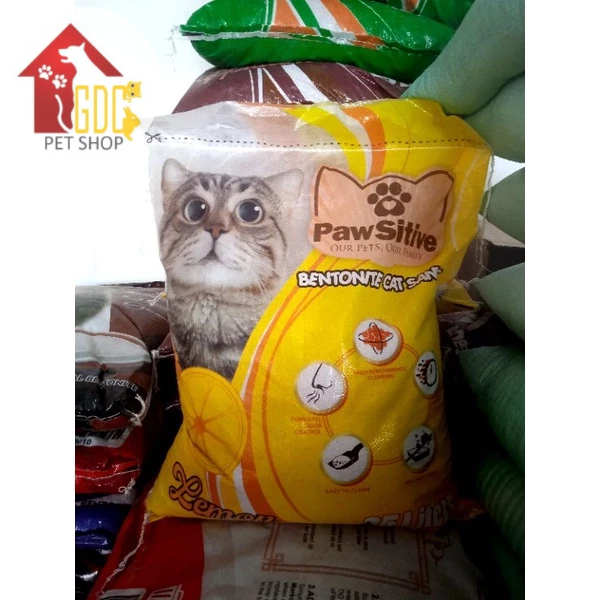 Pasir Kucing Gumpal Pawsitive 25Liter - Pasir Kucing Wangi