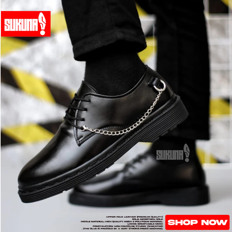 Sepatu Pantofel Formal Pria Hitam Kerja - LEONARDO