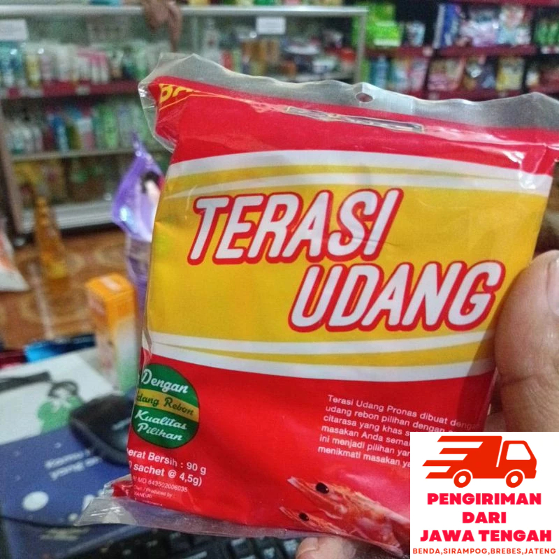 

Terasi udang netto 90gram isi 20pcs @4,5g