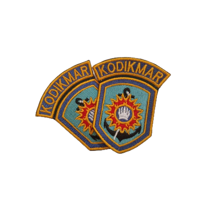 bordir logo bet lengan seragam TNI al kodikmar