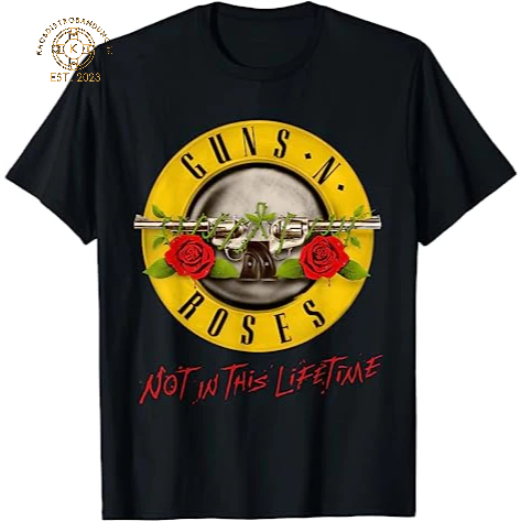 BAJU KAOS Band Rock Guns N' Roses Not in This Lifetime T-Shirt - Baju Pria - Baju Band - Baju Rock -