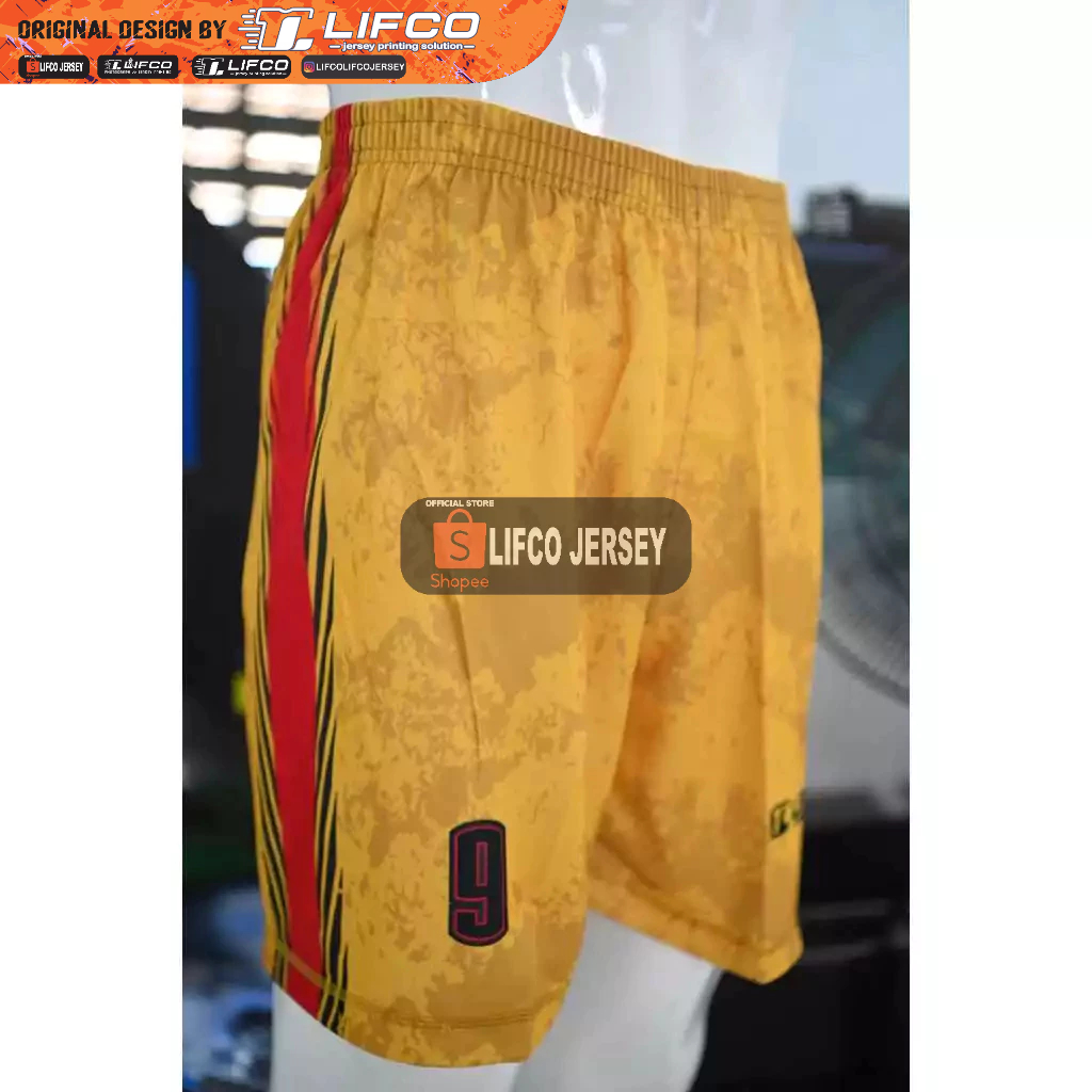 CELANA VOLLEYBALL ORIGINAL LIFCO PRA-PON JATENG SERIES KUNING