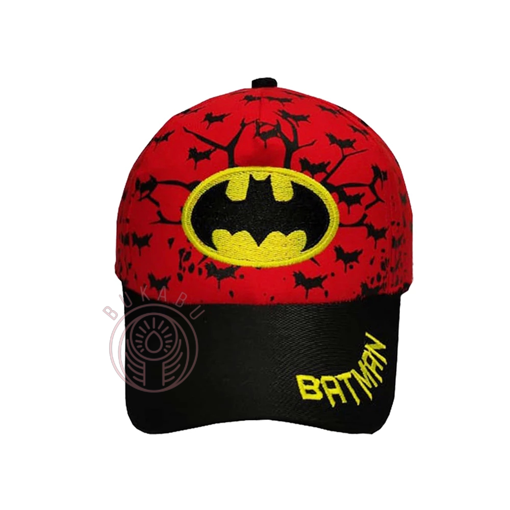 Topi Baseball Anak Laki Laki Model Batman Warna Kombinasi Untuk Umur 3 - 7 Tahun