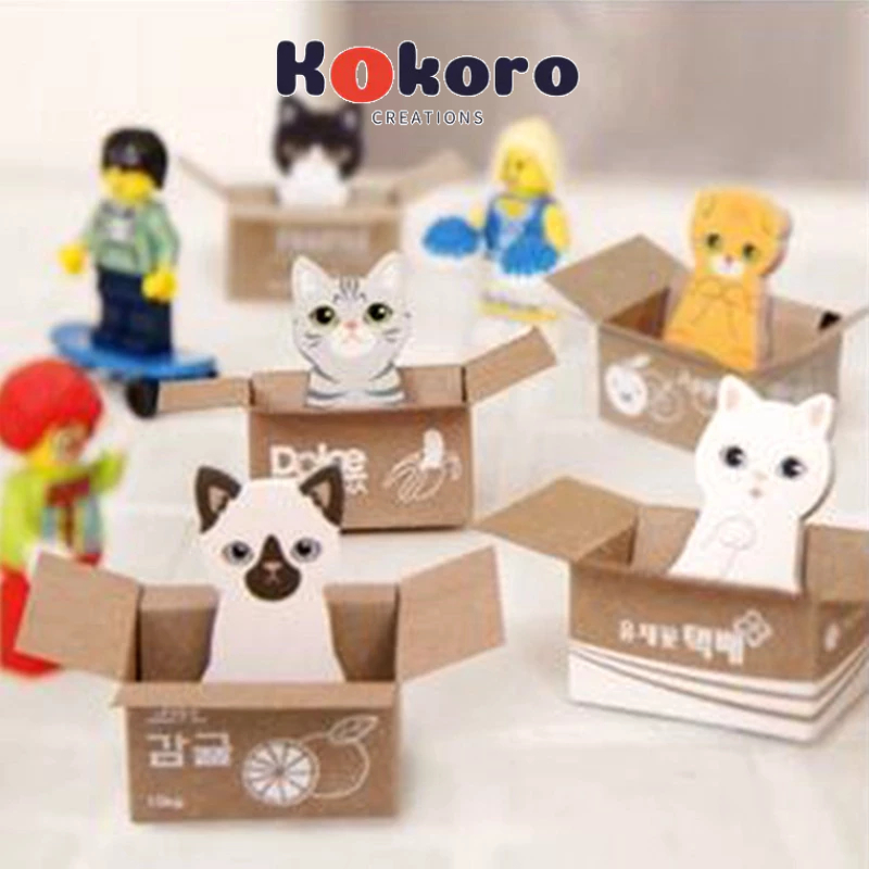 

KokoroCreations - [SK33] memo sticky notes motif kartun kucing lucu