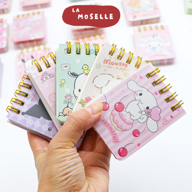 

La Moselle - [SK141] Buku catatan notepad mini / buku saku / buku tulis / notebook / notebok lucu motif kartun / notepad mini / buku tulis mini / buku catatan / buku tulis spiral mini lucu