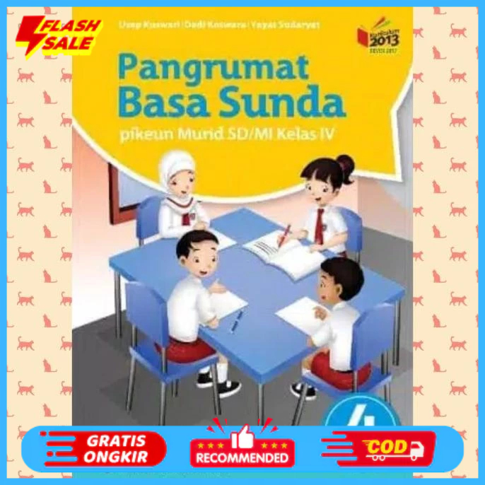 SALE BUKU BAHASA SUNDA SD MI KELAS 4 KURIKULUM 2013 ERLANGGA Termurah