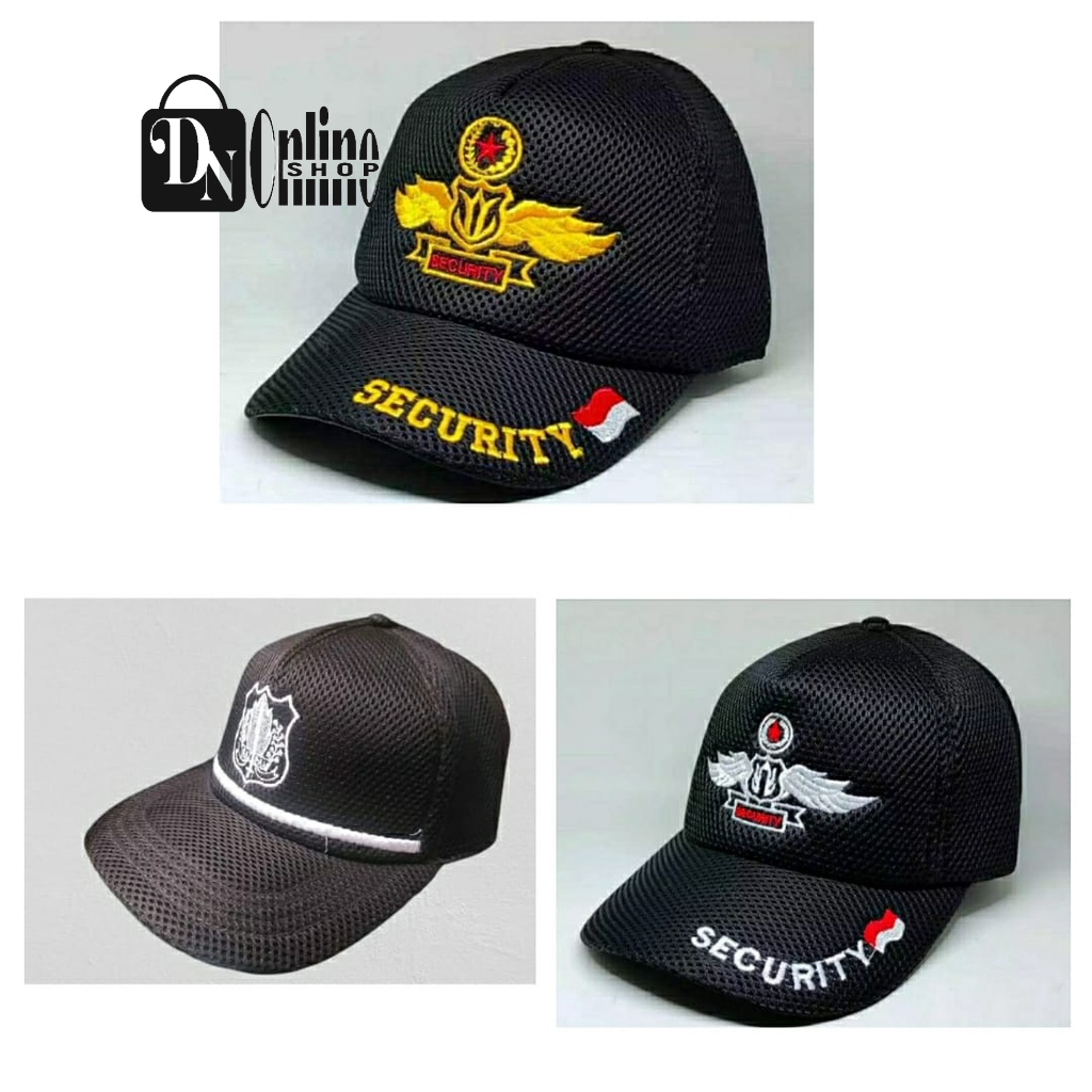 Topi Jaring Satpam Security Wings Topi Satpam Terbaru Topi Wings Satpam