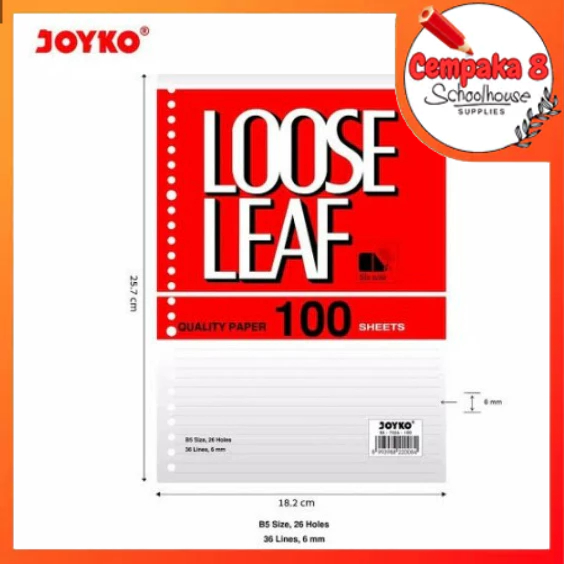 

Isi File Binder B5 100 Line Bergaris Joyko - UTI0284