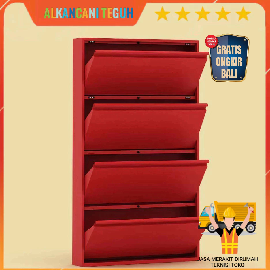 GION MSR80 RAK SEPATU BESI - RED