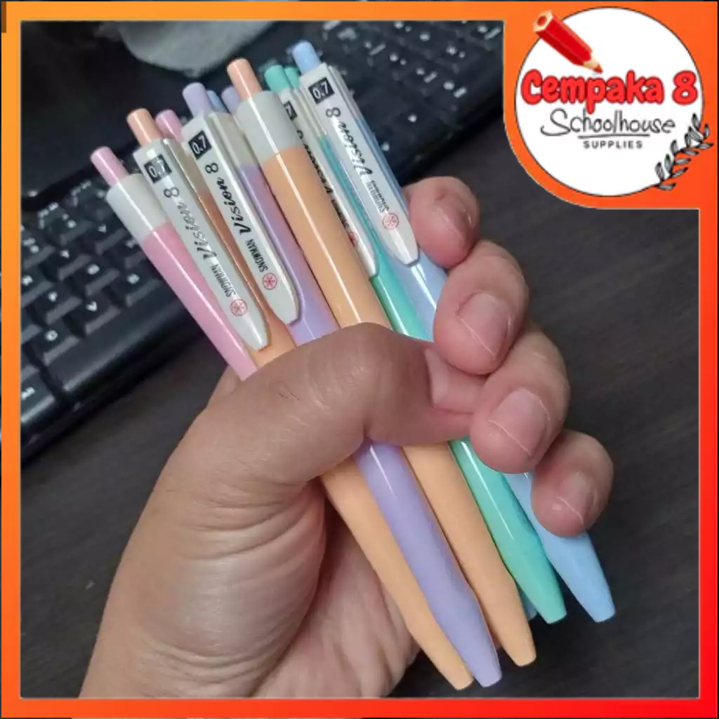 

Pulpen Snowman V8 0.7mm Satuan Pcs Pastel Series Warna Random - SEV0065