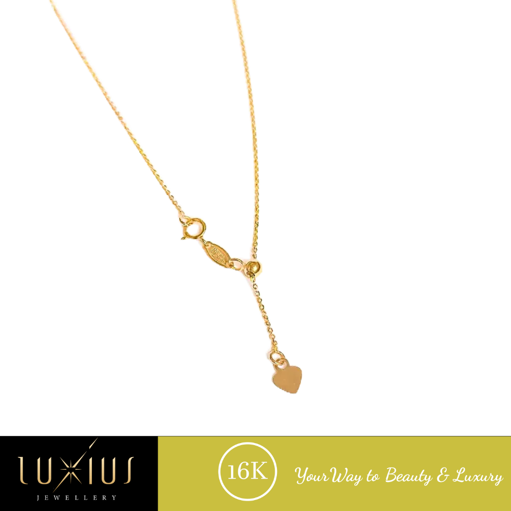 Kalung Emas Nori Rolona Serut Yellow Gold 16K Luxkl0020 Luxius