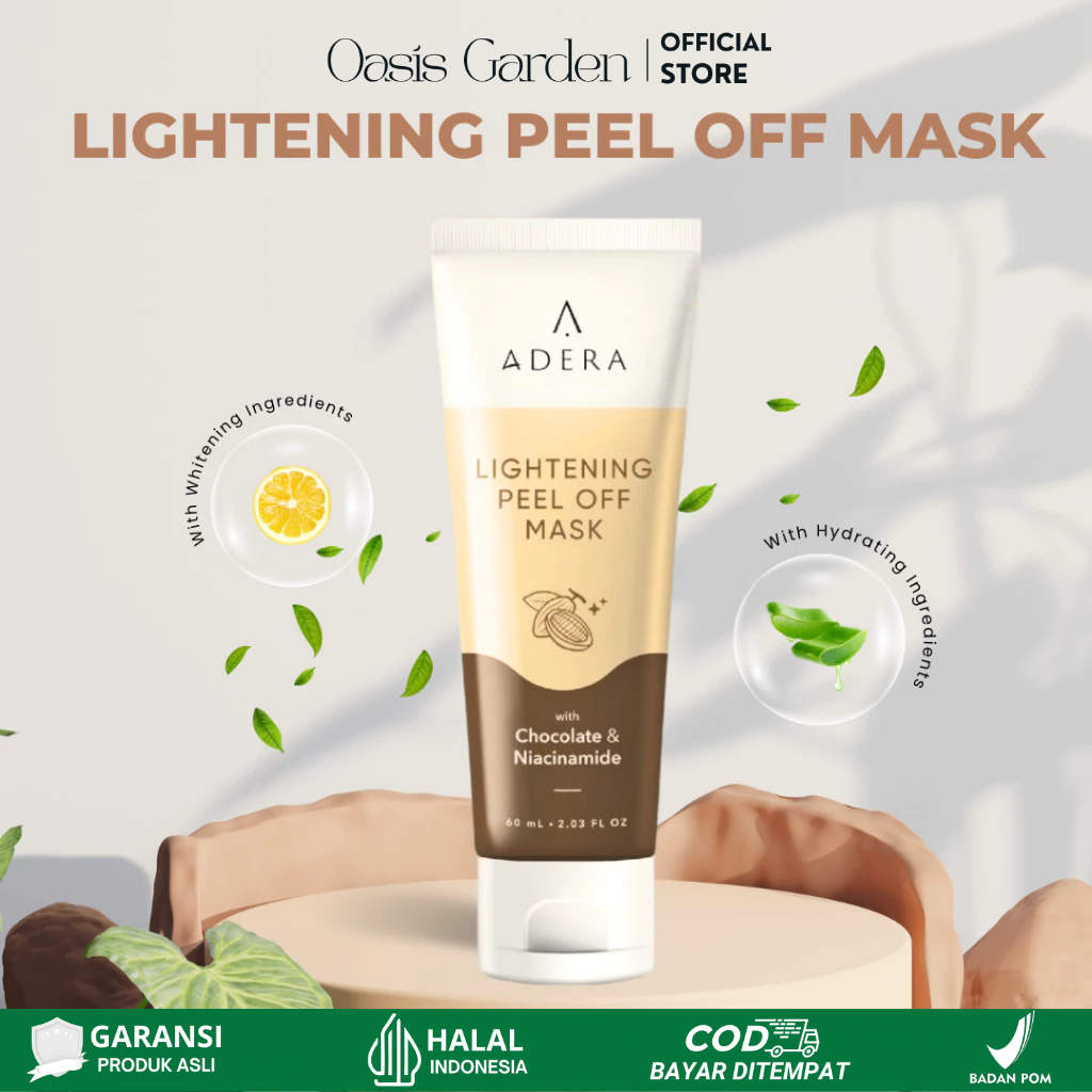MASKER WAJAH MUKA MENCERAHKAN GLOWING PEEL OFF PEMUTIH PENCERAH  PENGHILANG KOMEDO WHITENING VITAMIN