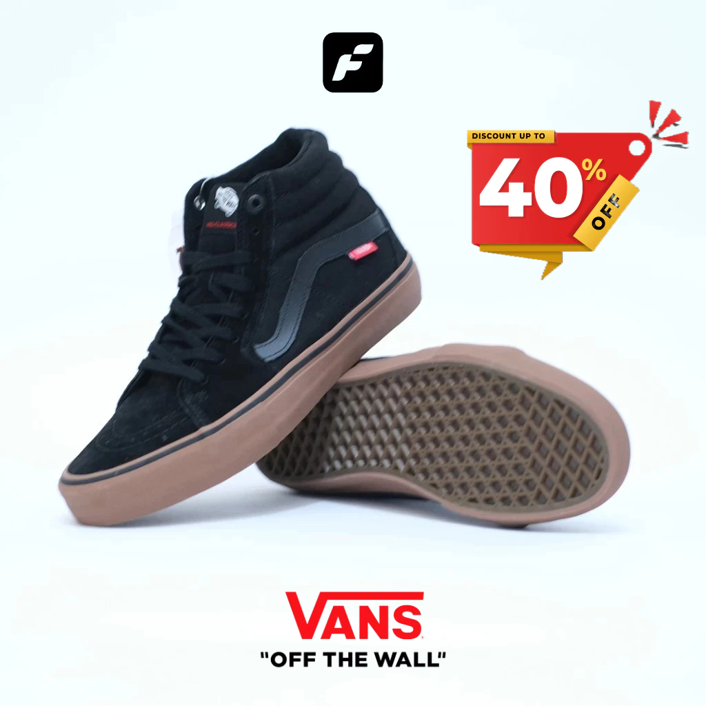 PROMO SK8 High PRO Black Black Gum100% Original Global