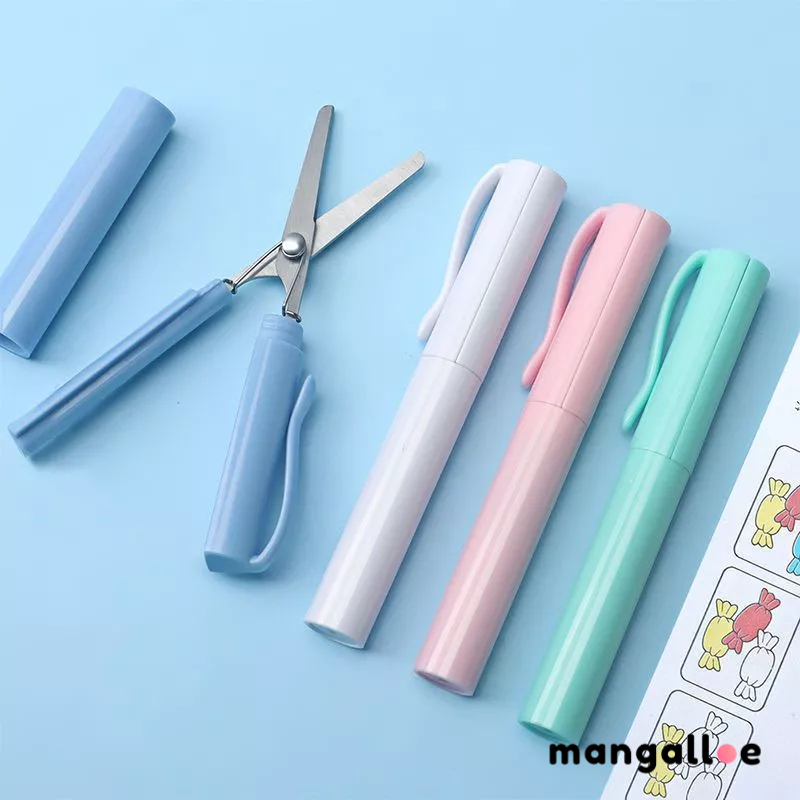 

✨COD Gunting Lipat Mini Pen Type Gunting Kecil Alat Tulis Kreatif Siswa Gunting Kertas Paper Cutter Lucu MG