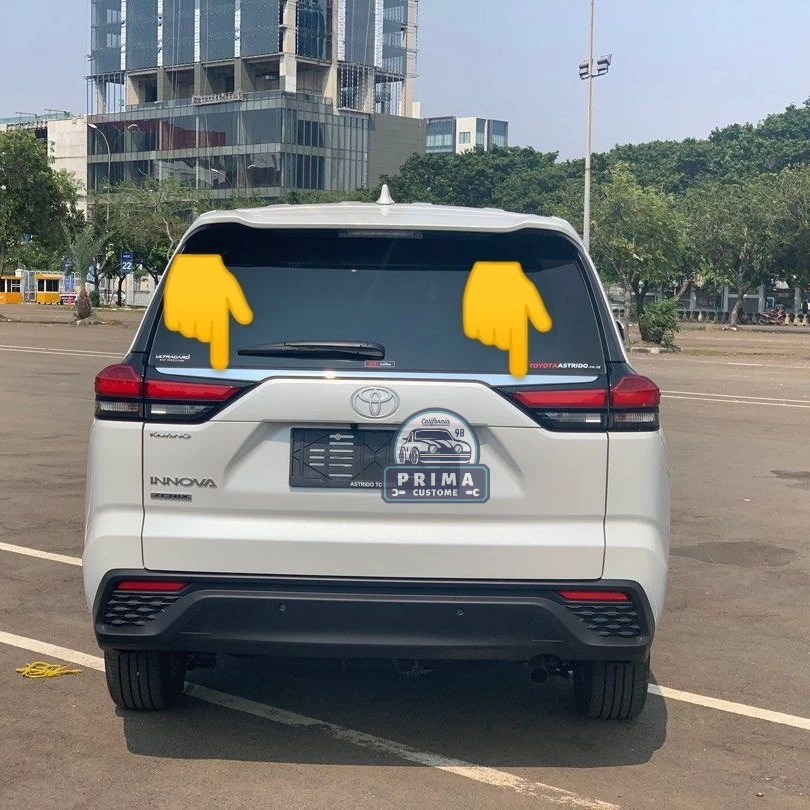 LIST MOULDING CHROME PINTU KACA BAGASI INNOVA ZENIX