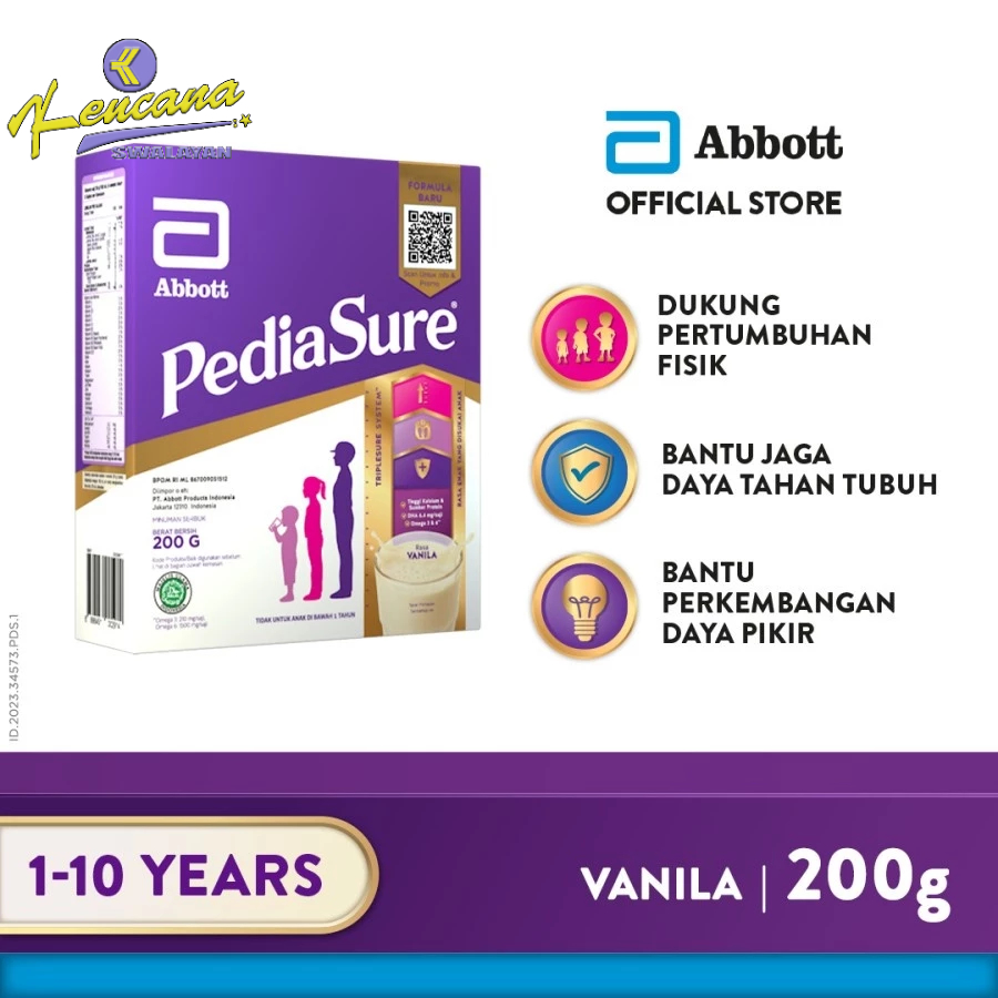 

PediaSure Madu/Vanila 200gr - Nutrisi Pertumbuhan Usia (1-10th) Abbott