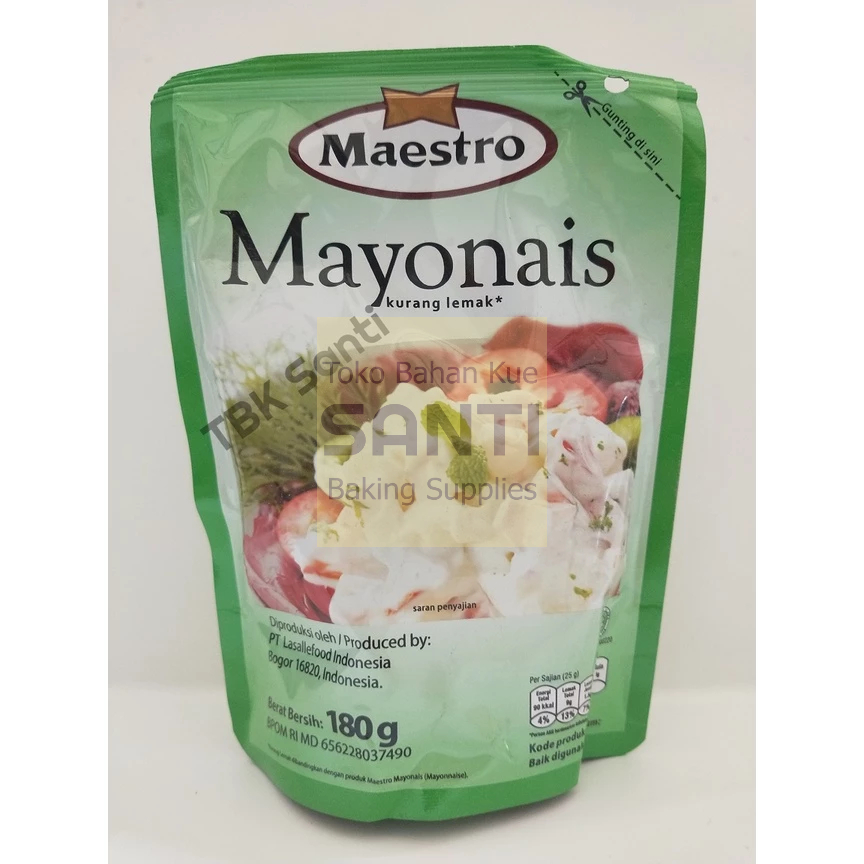 

Maestro | Mayo Mayonais Saus Mayones Mayonnaise | 180 Gram