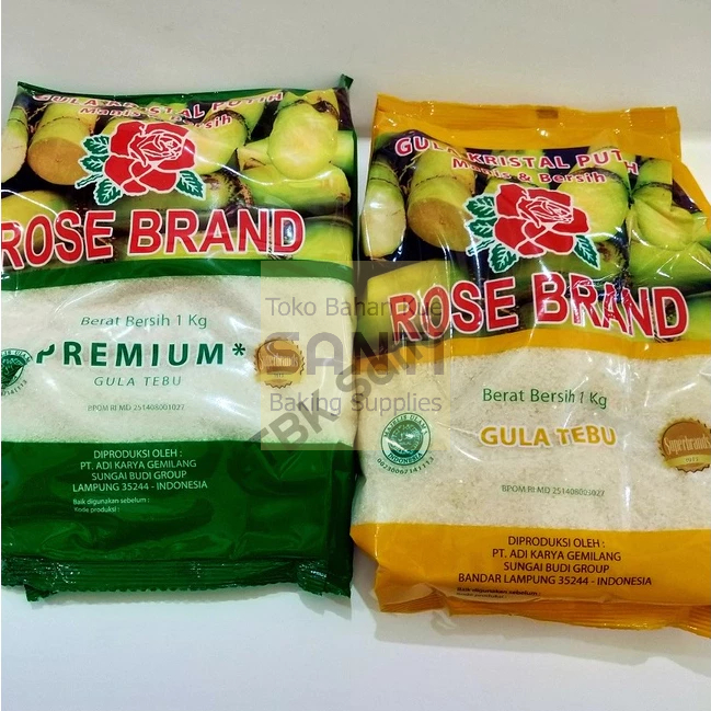 

Rose Brand | Gula Pasir Putih Premium Gula Pasir Tebu | 1 Kg