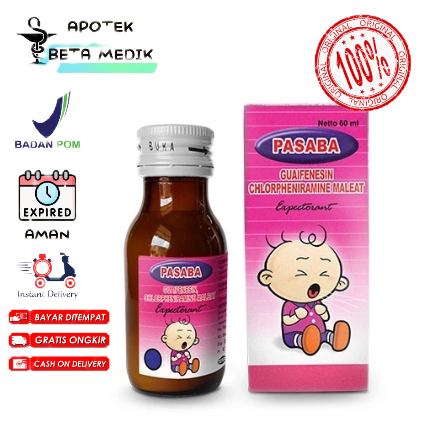 PASABA Expectorant Baby Syrup 60 ML - Obat Batuk Berdahak Bayi Anak