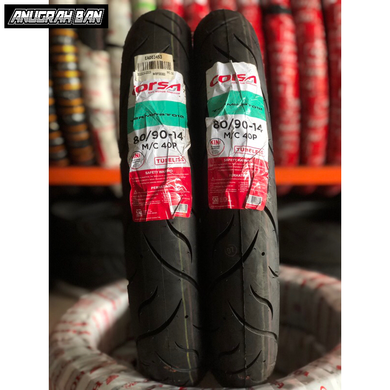 Ban Corsa Terminator Ring 14 Ukuran 80/90-14 & 90/90-14 Tubless.