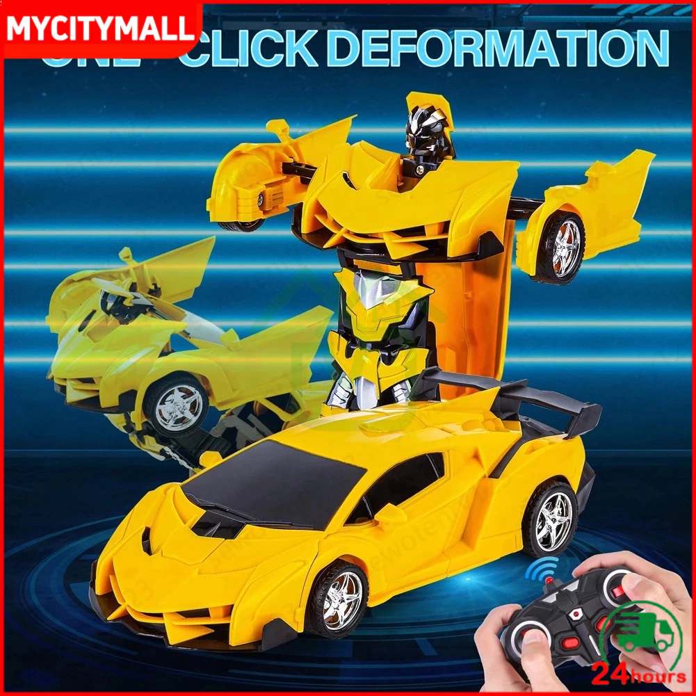 COD Robot mainan/Mainan Mobil Remote Control/Remote Control Mobil Sport Car Robot Transform/Rc Mobil