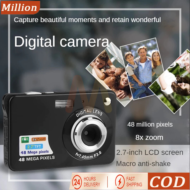 【COD】Digital Camera Digicam Kamera Pocket 48MP Kamera DIGITAL POCKET DIGIMO ORIGINAL FULL SET DIGICEN48