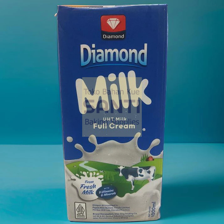 

Diamond | Susu UHT Full Cream Susu Cair | 1000 ml