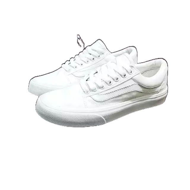[ BEST SELLER ] SEPATU PRIA WANITA OLDSKOOL FULL WHITE NBIB PREMIUM SNEAKERS OLDSCHOOL SEPATU PRIA P