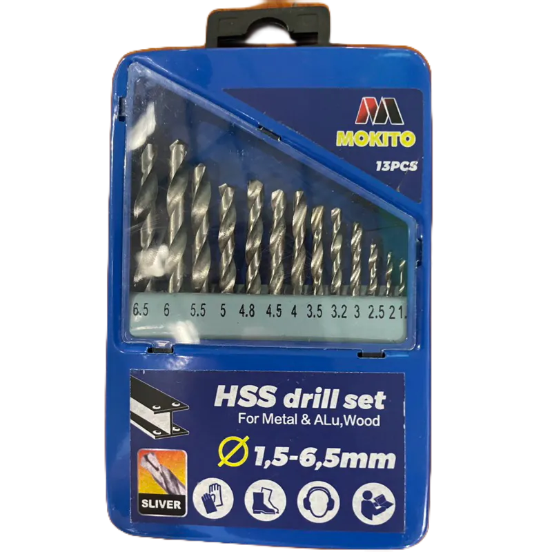 Mata Bor Set Besi MOKITO 1,5-6,5 mm @13 pcs