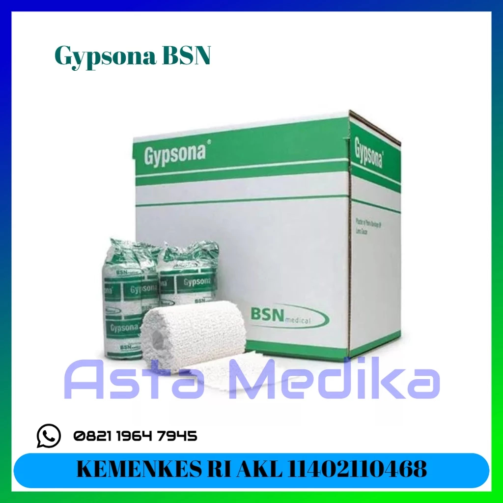 Gypsona 3 inch / Gypsona 4 inch / Gypsona 6 inch BSN - Plester Pembalut Patah Tulang BSN