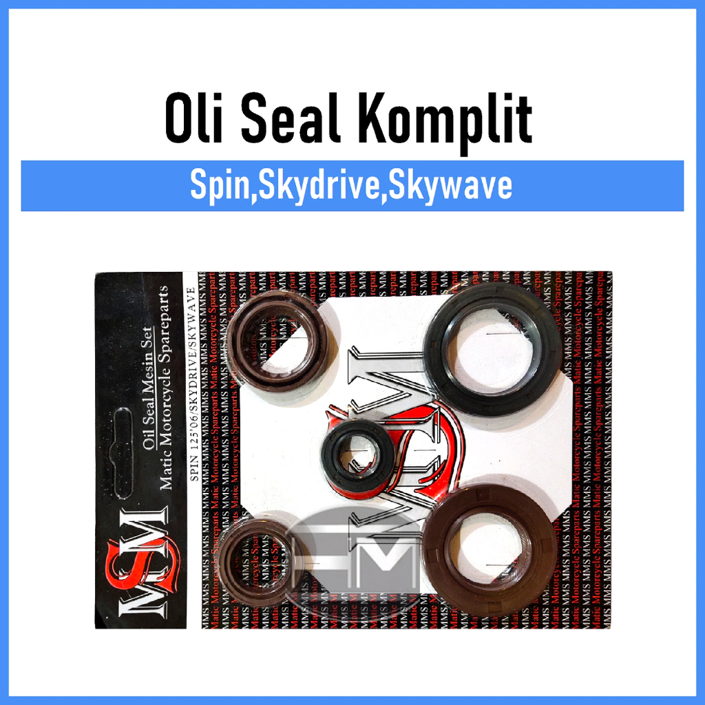 Oli seal komplit sepeda motor spin,sky wave,sky drive merek MSM