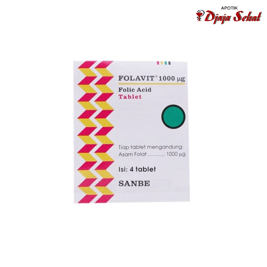 FOLAVIT 1000 MG 4 TABLET - FOLIC ACID 1000