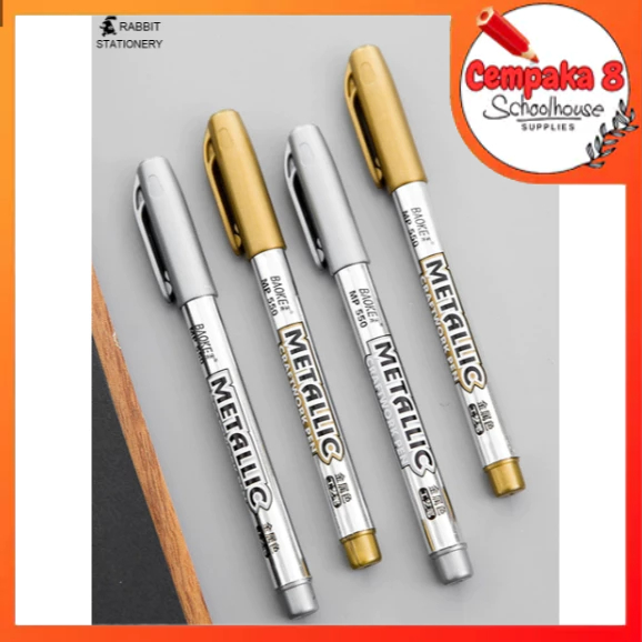 

Marker Pena Spidol Tinta Metalik Emas Metallic Craftwork Scrapbook Pen Paint Marker - UTI0520