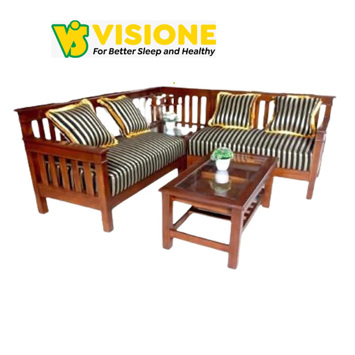 TERMURAH kursi KTM minimalis sudut kursi kayu jati kursi KTM 2.2 sudut plus meja