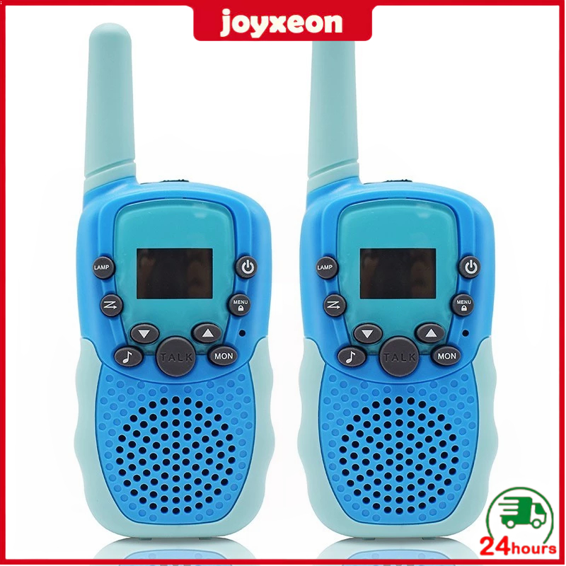 Ditalenibh - HT Walkie Talkie Anak 2PCS Wireless Jarak 1-3KM Mainan Edukasi