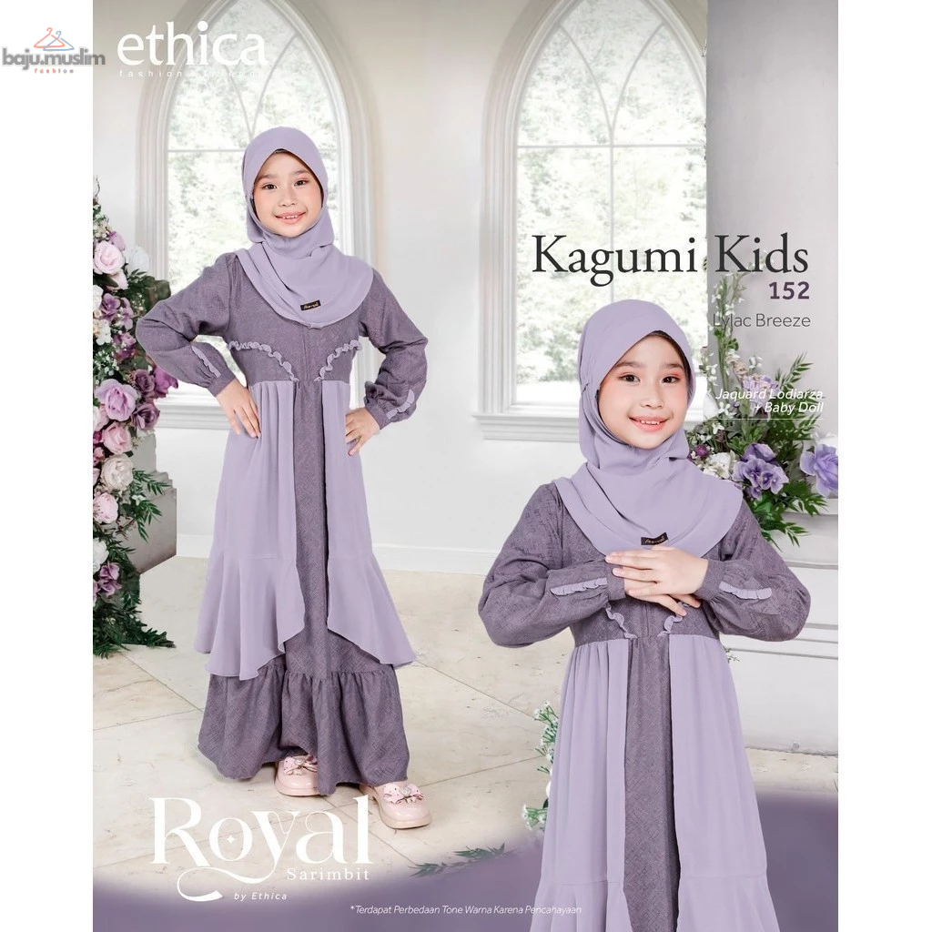 ETHICA | Gamis Anak Perempuan Set Hijab Kagumi Kids 152 by Ethica