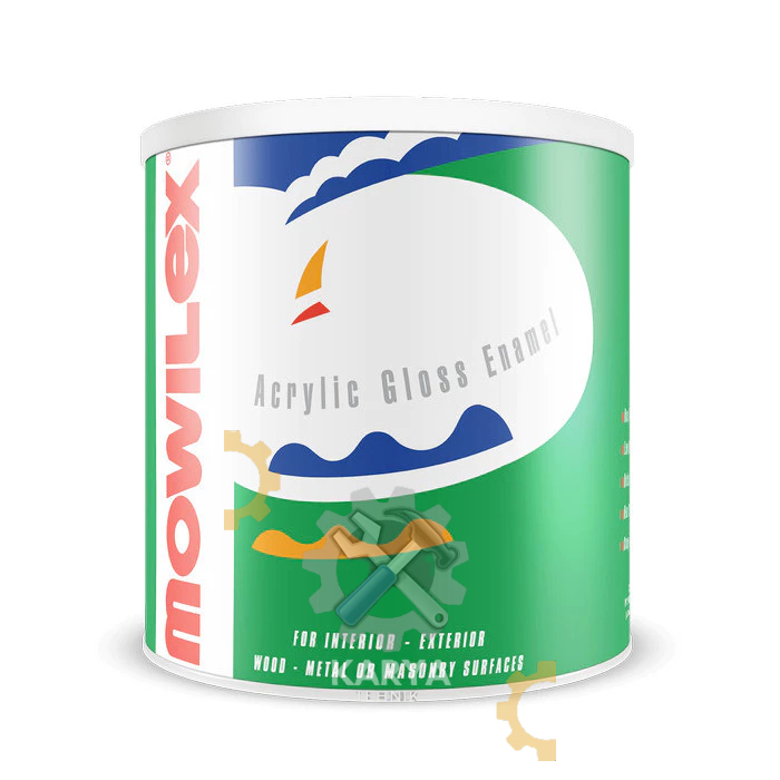 Mowilex Acrylic Gloss Enamel Putih 1L